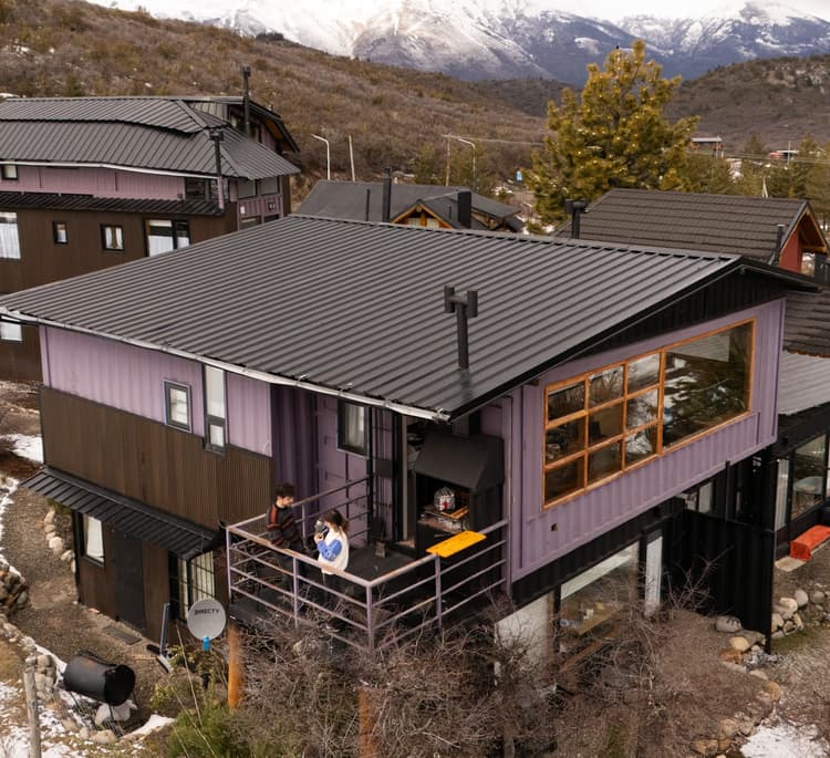 Casa vista desde el cielo